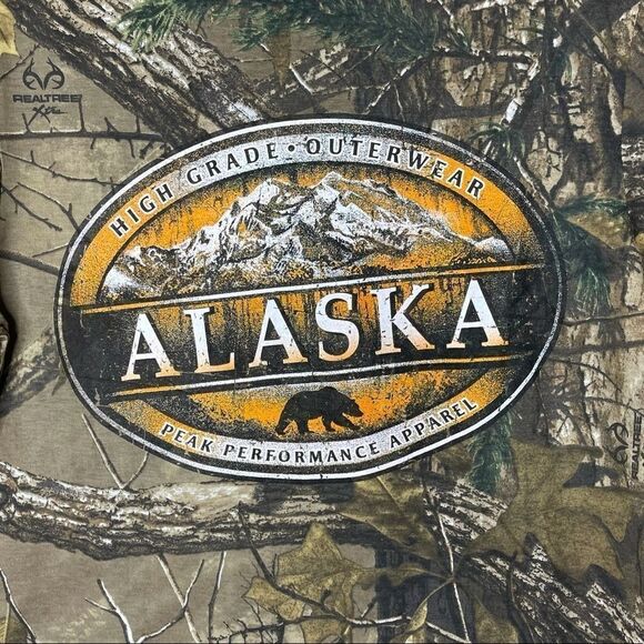 RealTree ACE Men’s Peak Performance Alaska Camouflage T-Shirt Size Small - Picture 4 of 9